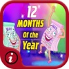 Fun English Vocabulary Months Of The Year Learning Games - A toddler calendar learning app