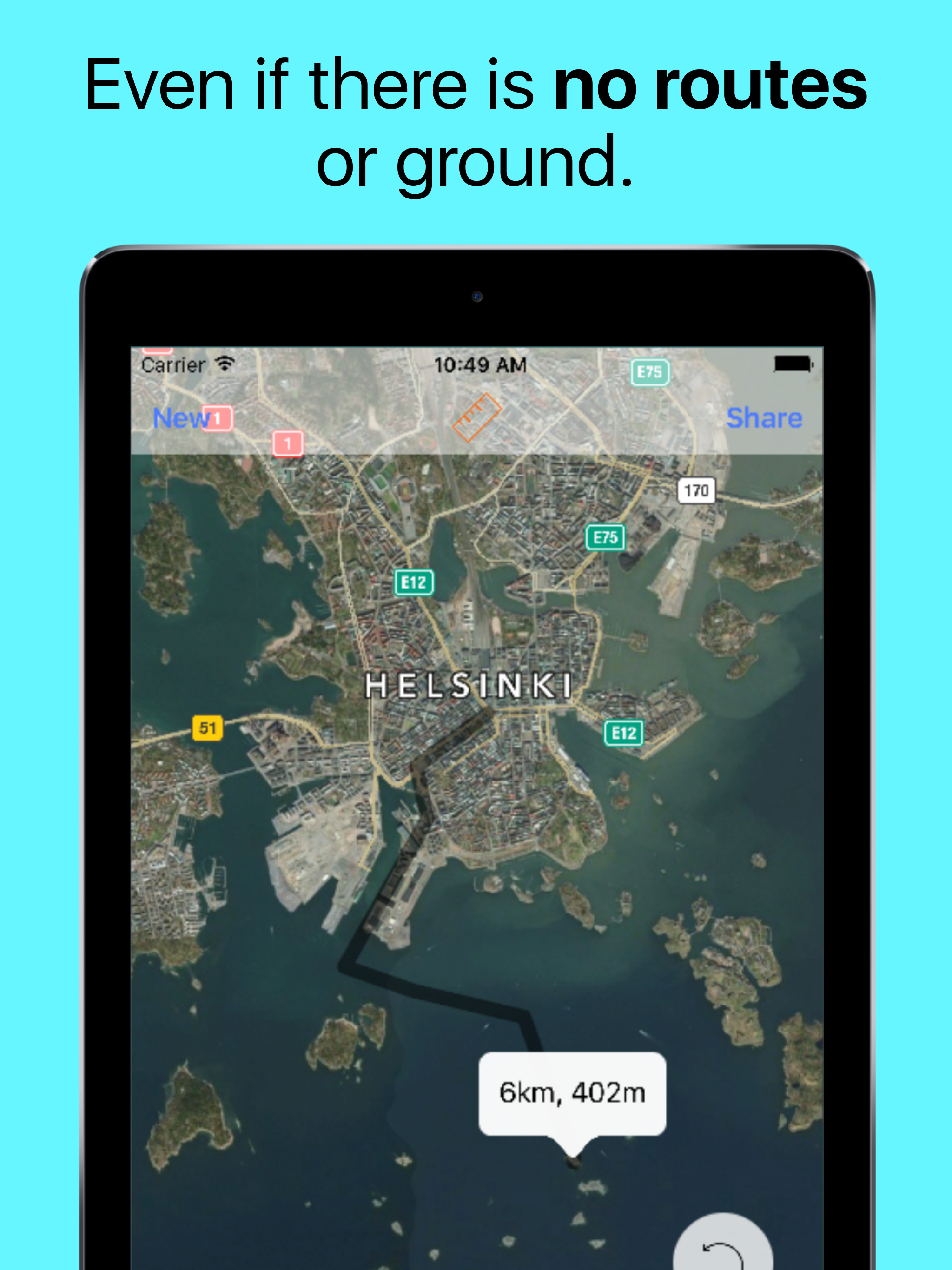 Measure distance on map. Land screenshot 6