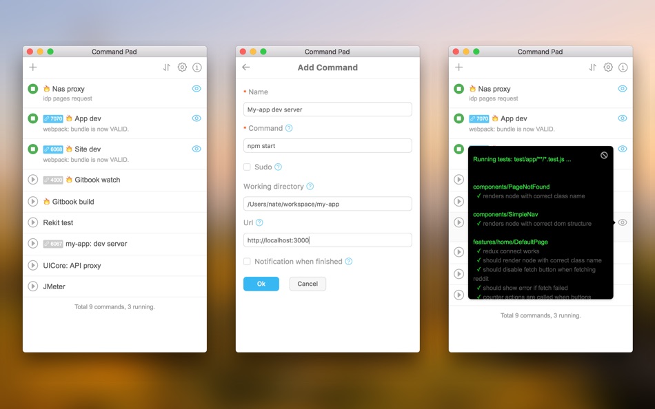 Command Pad (macOS) By: Webows