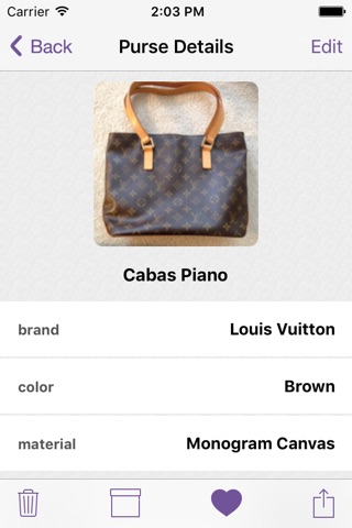 myPurseCache: Purse Organizer screenshot 4