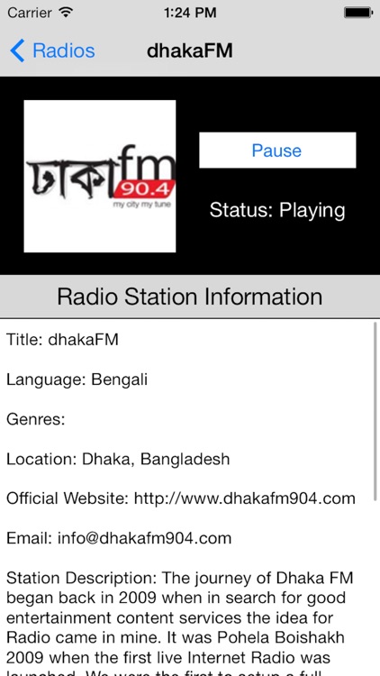 Bangladesh Radio Live Player (Bengali / Bangla Stations) screenshot-4