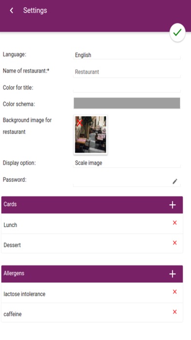 How to cancel & delete menu card restaurant menu from iphone & ipad 4