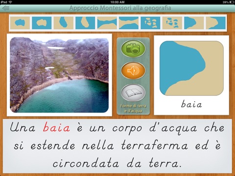 Forme di terra e d’acqua - Montessori Geografia screenshot 3