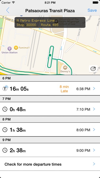 Transit Tracker - Los Angeles (METRO)