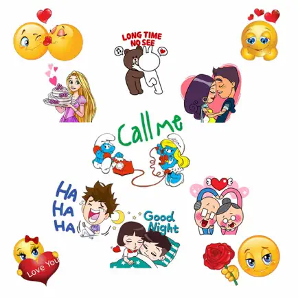 Смайлов наклейки - Cool Romance Emojis для чата Читы