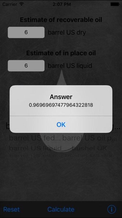 Oil Recovery Calc