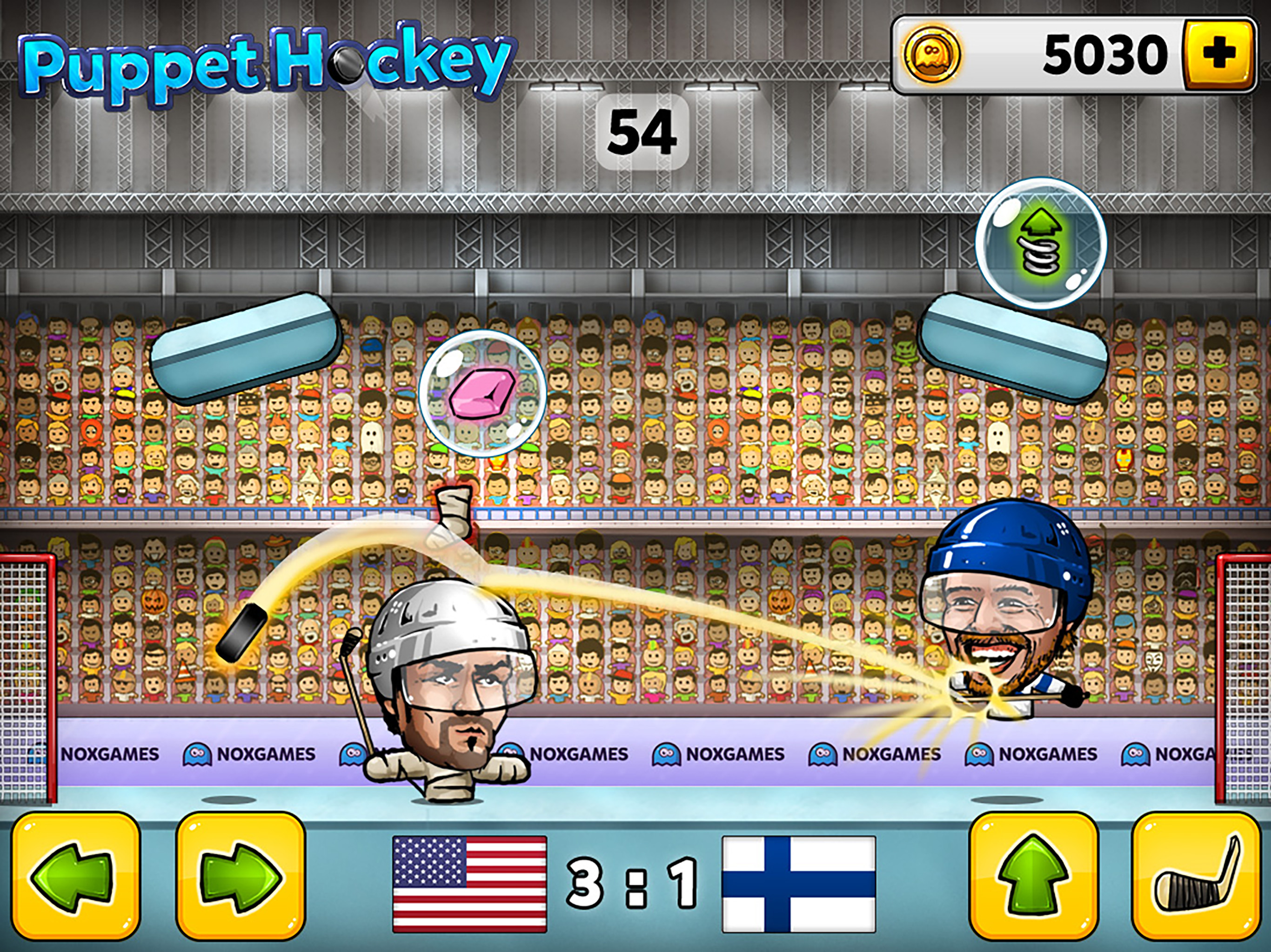 Puppet Ice Hockey: Championship of the big head nofeet Marionette slapshot stars