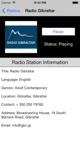 Game screenshot Gibraltar Radio Live Player hack
