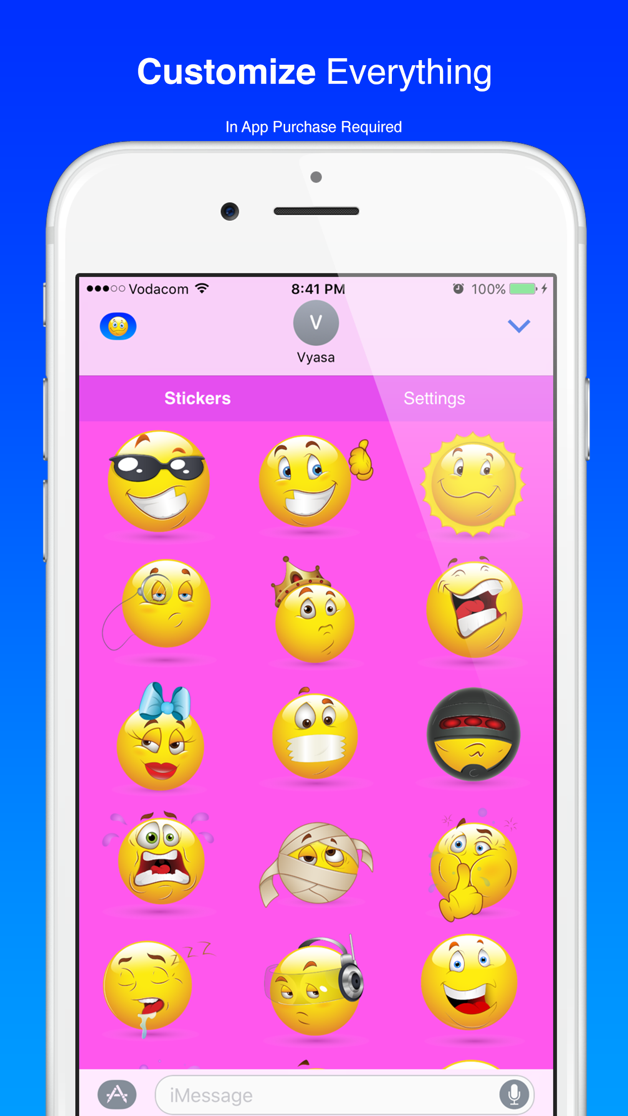 Cool Smiley Sticker Emoji for iMessage screenshot 11