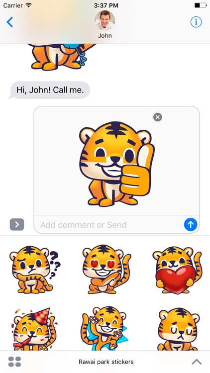 Rawai Tiger - baby tiger stickers for kids park