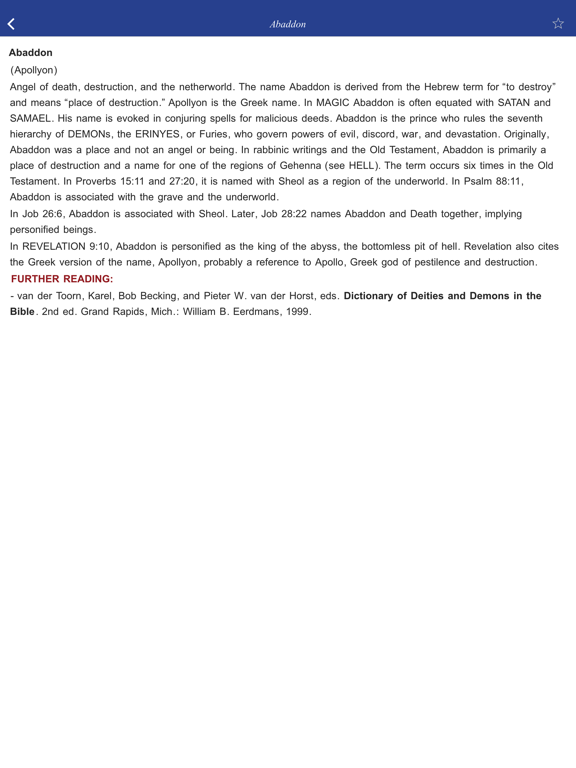 Screenshot #5 pour Demons and Demonology Encyclopedia