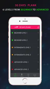 30 Day Plank Fitness Challenges Workout screenshot #2 for iPhone