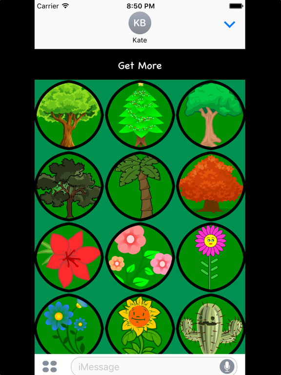 Screenshot #4 pour Tree Stickers For iMessage