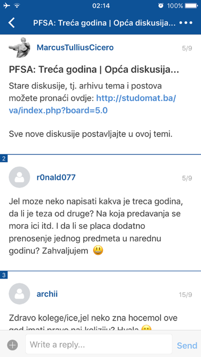 Screenshot #1 pour STUDOMAT FORUM