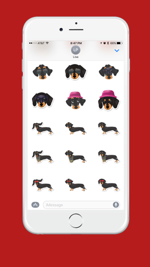 Dachshund Emoji - Black and Tan(圖5)-速報App