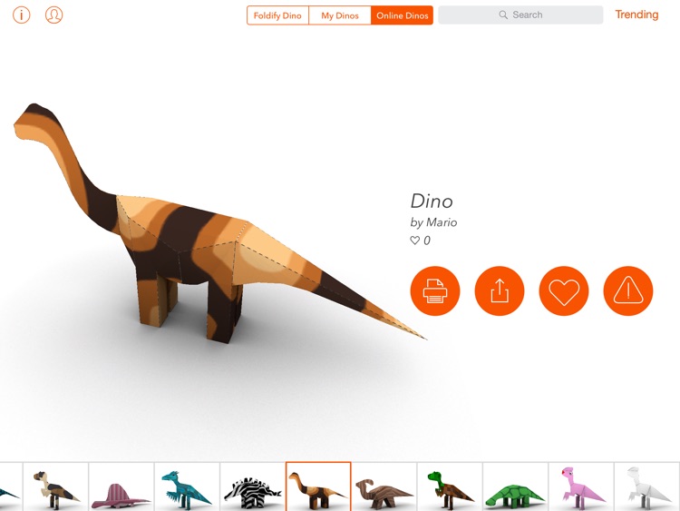 Foldify Dinosaurs screenshot-3