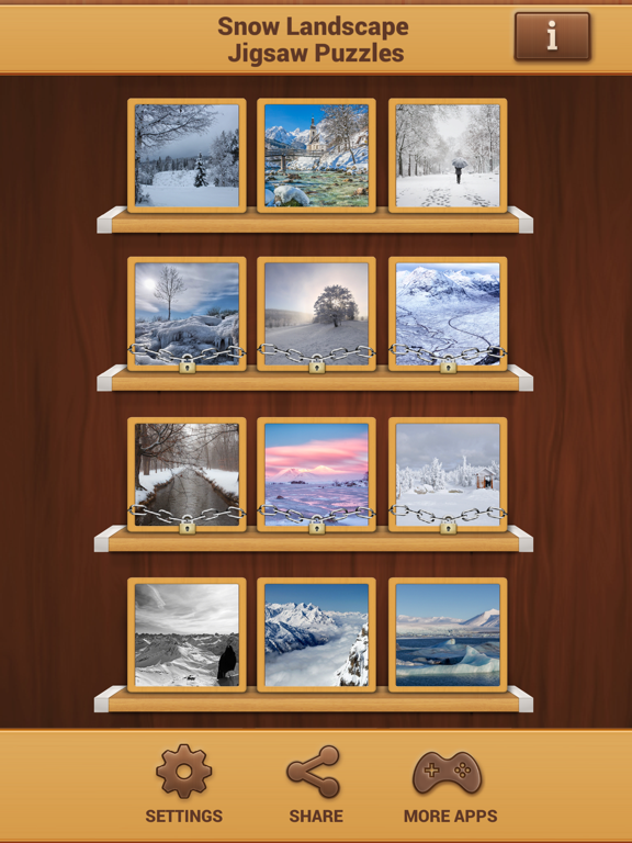 Screenshot #4 pour Neige Paysage Casse-tête - Jeu De Puzzle Cérébraux