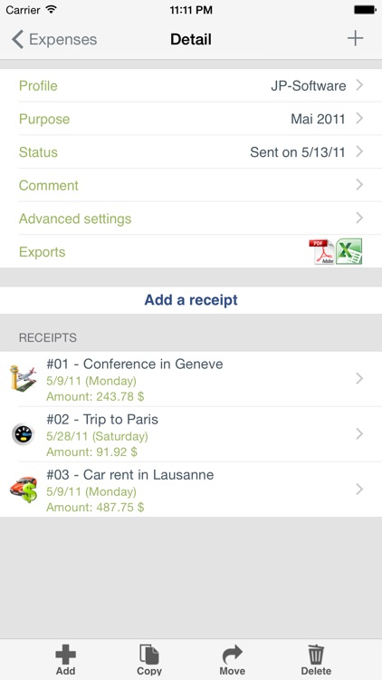 iExpenses Pro, manage all your reimbursements
