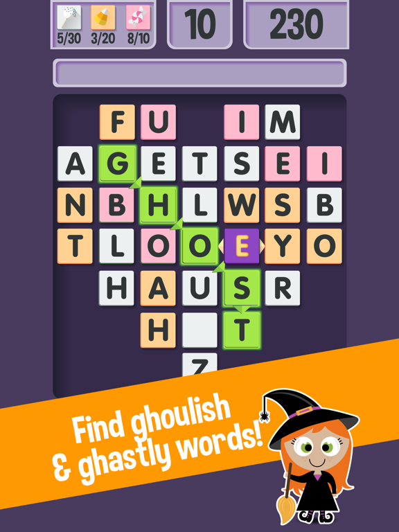 Screenshot #6 pour Word Witch: A Halloween Trick or Treat Search Game