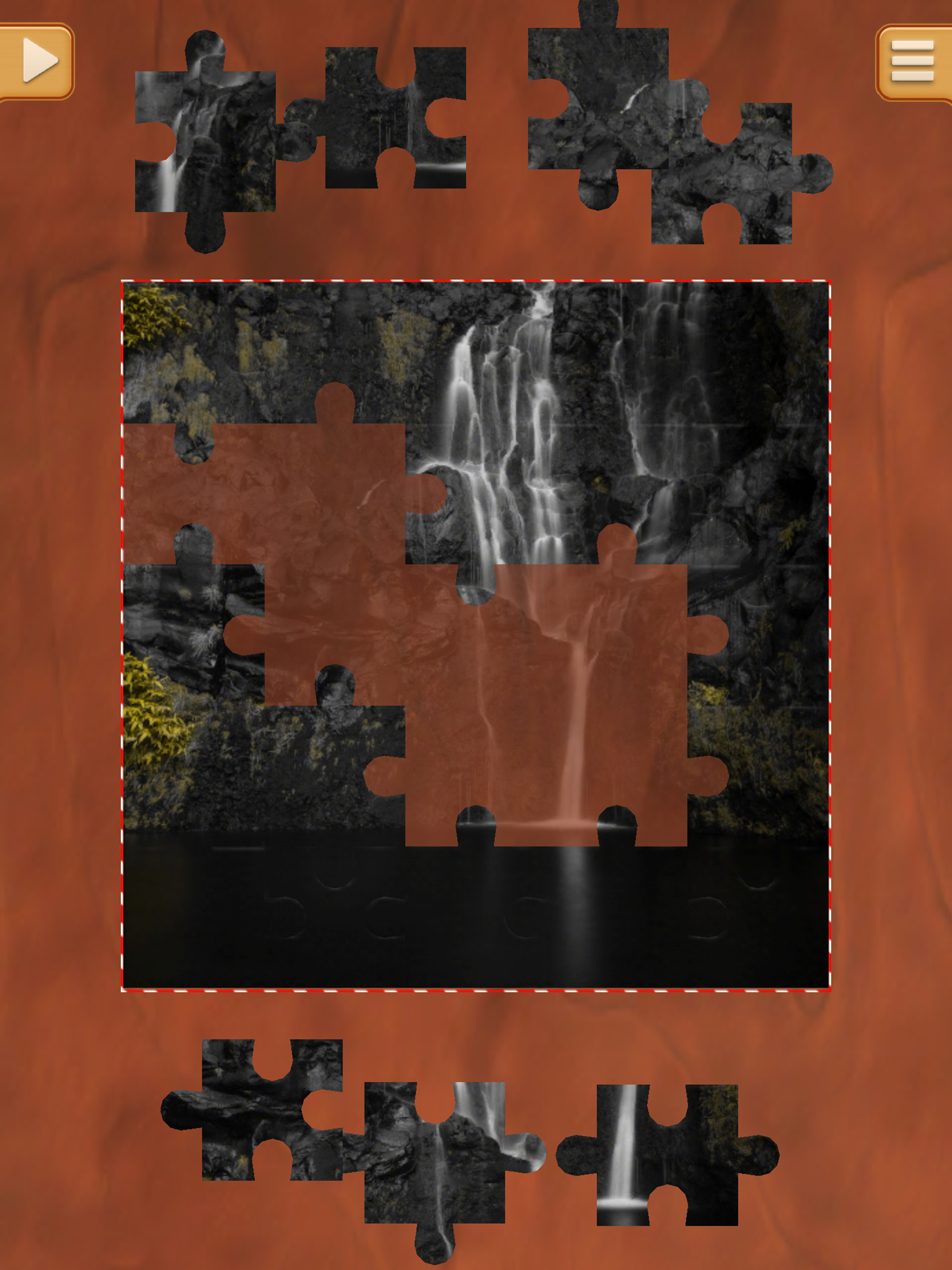 Waterfall Jigsaw Puzzles - Nature Picture Puzzle