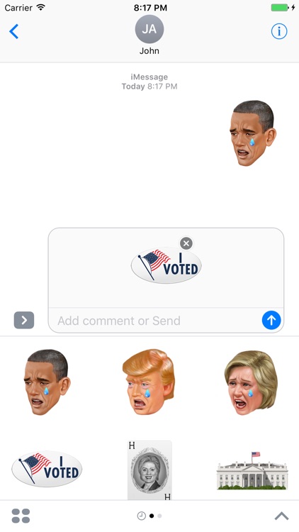 KIMOJI Stickers - Presidential Pack