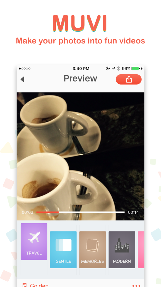 MUVI - Turn your photos into a fun video - 1.2.9 - (iOS)