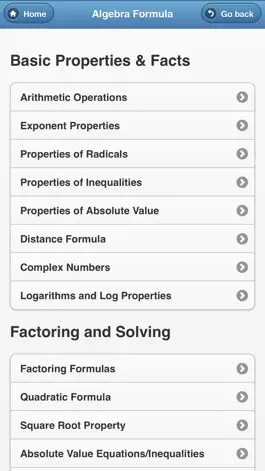 Game screenshot Math Formula Dictionary apk