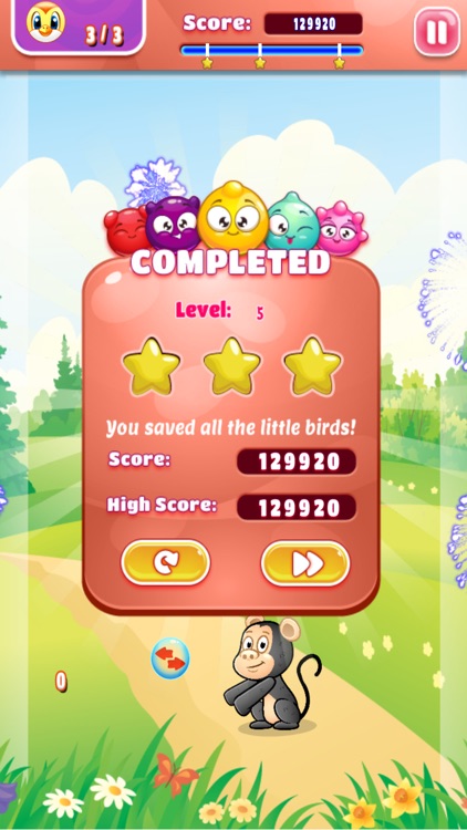 Cartoon Chimp Bubble Popper - PRO - multi-level forest adventure screenshot-4