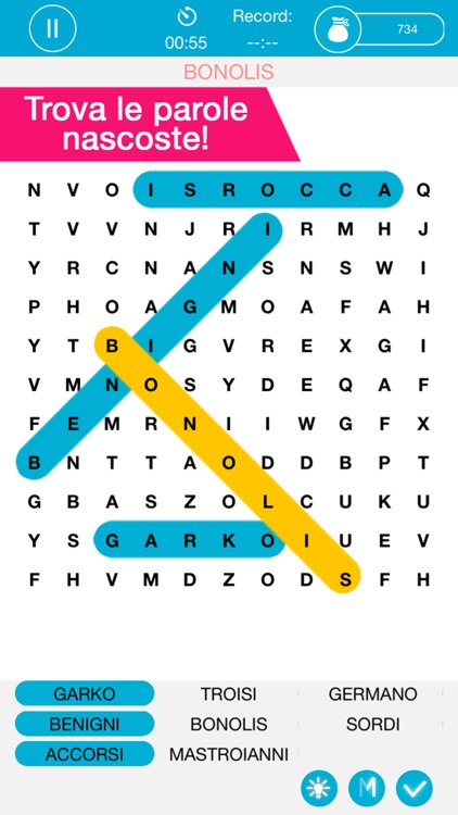 Parole Intrecciate - CruciPuzzle Italiano GRATIS