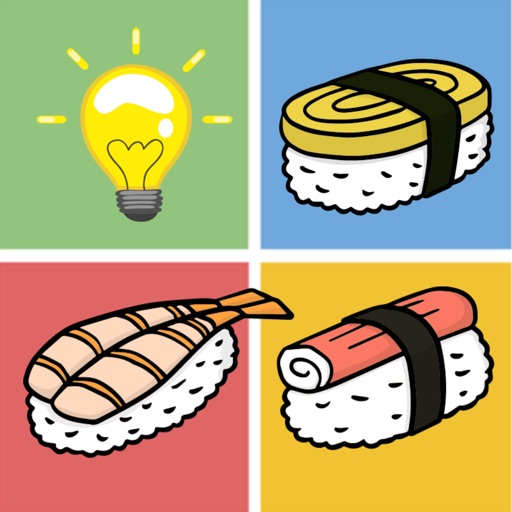Find the pair sushi-free matching games for kids