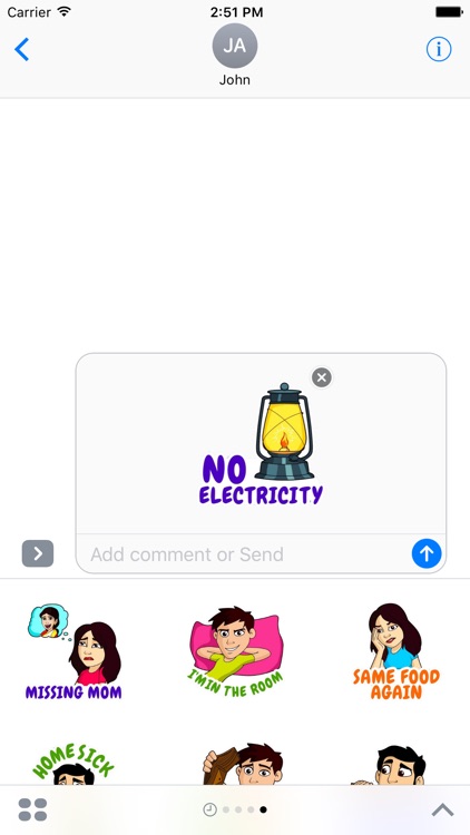 Hostel School Life Stickers for iMessage