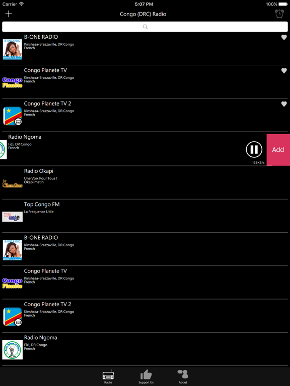 Congo (DRC) Radio iPad screenshot 4 - Entertainment app