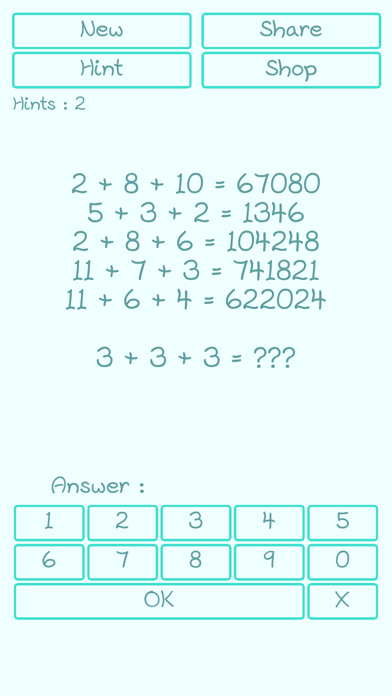 Screenshot #1 pour Math Quiz for Genius - The free and casual IQ test