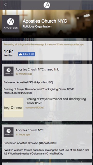 Apostles Church NYC(圖2)-速報App