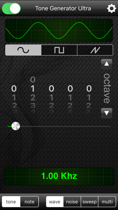 Screenshot #1 pour Tone Generator Ultra