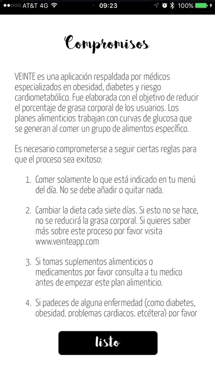 veinte - Dieta por Gasto Energético screenshot-3