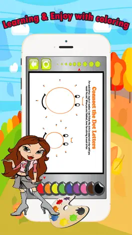 Game screenshot ABC Книжка-раскраска точки до точки, для малышей и mod apk