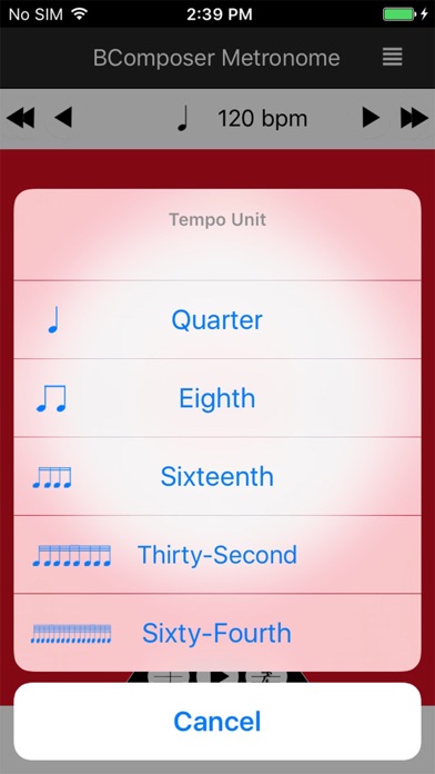How to cancel & delete BComposer Metronome from iphone & ipad 3