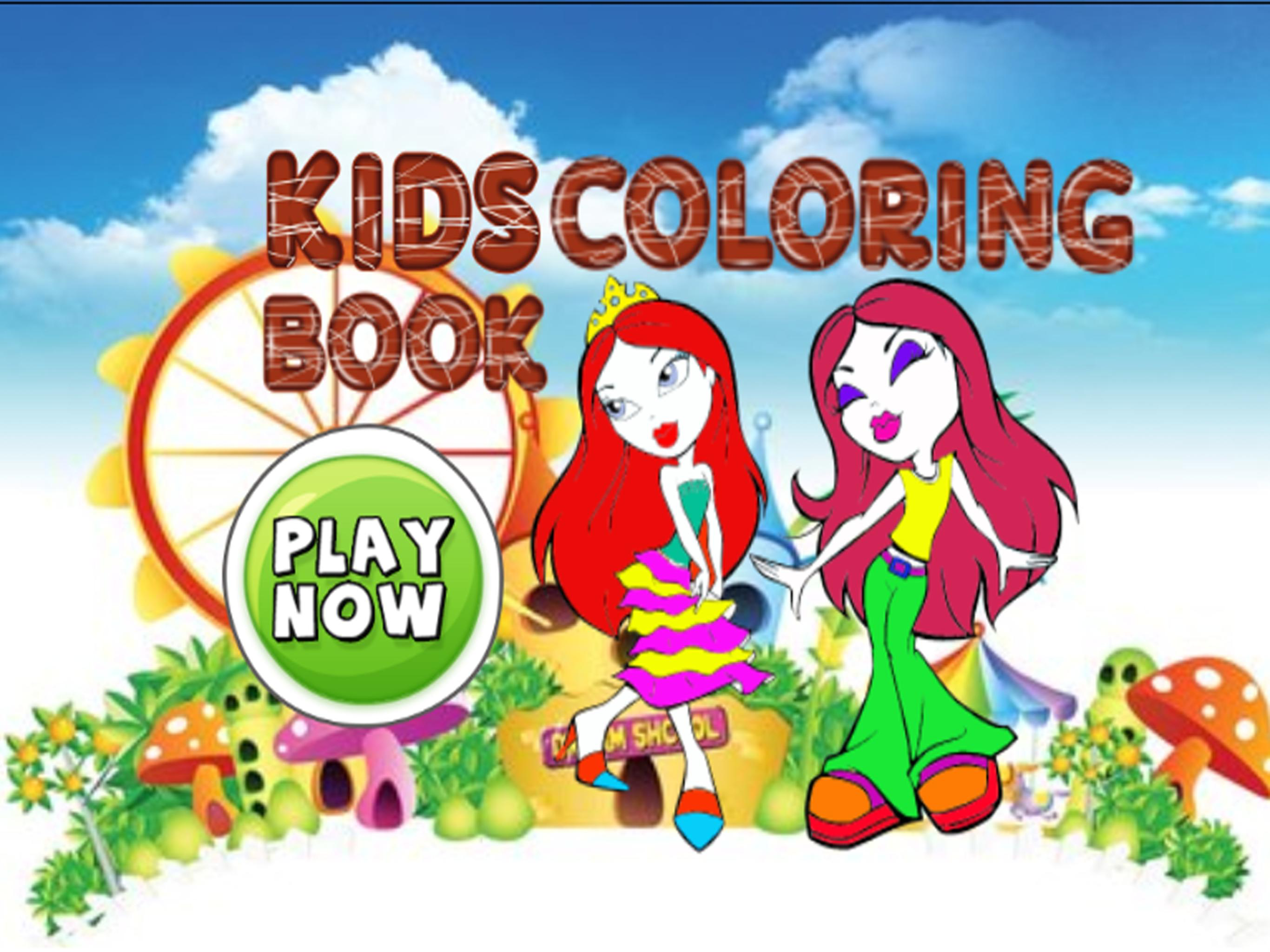 All girl princess games free crayon coloring games for toddlers screenshot 6