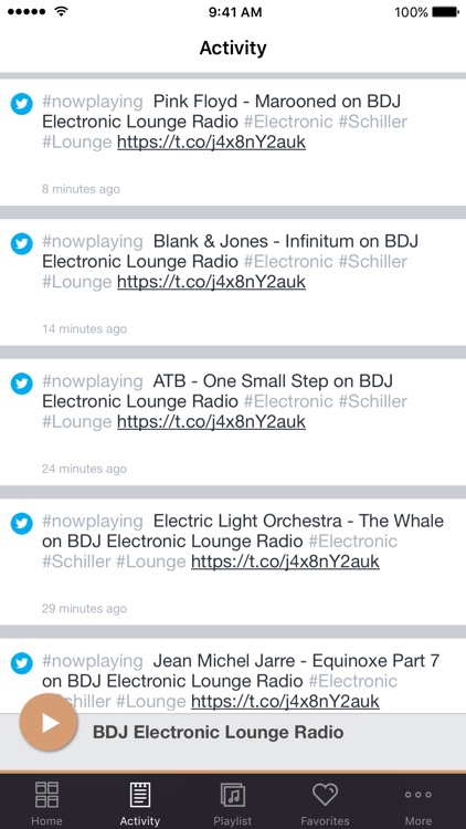 BDJ Electronic Lounge Radio by Nobex Technologies