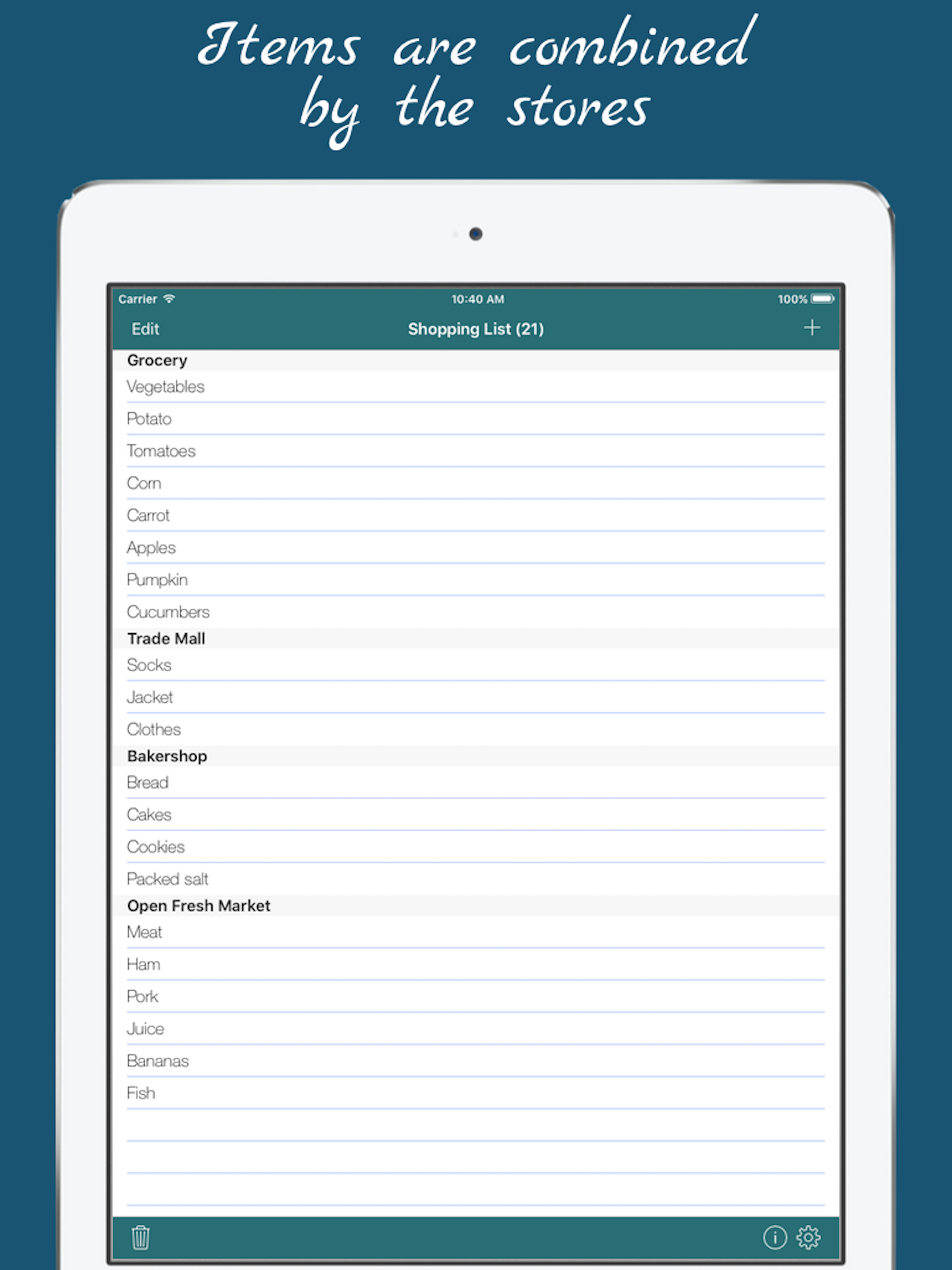Shopping List - multiple grocery shop lists screenshot 9