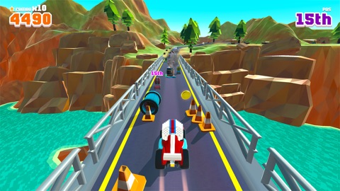 Screenshot #11 for Blocky Racer - Endless Racing