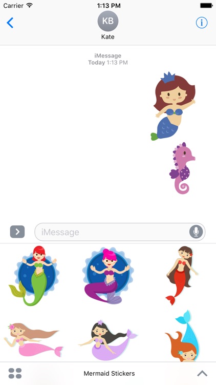 Mermaid Stickers For iMessage