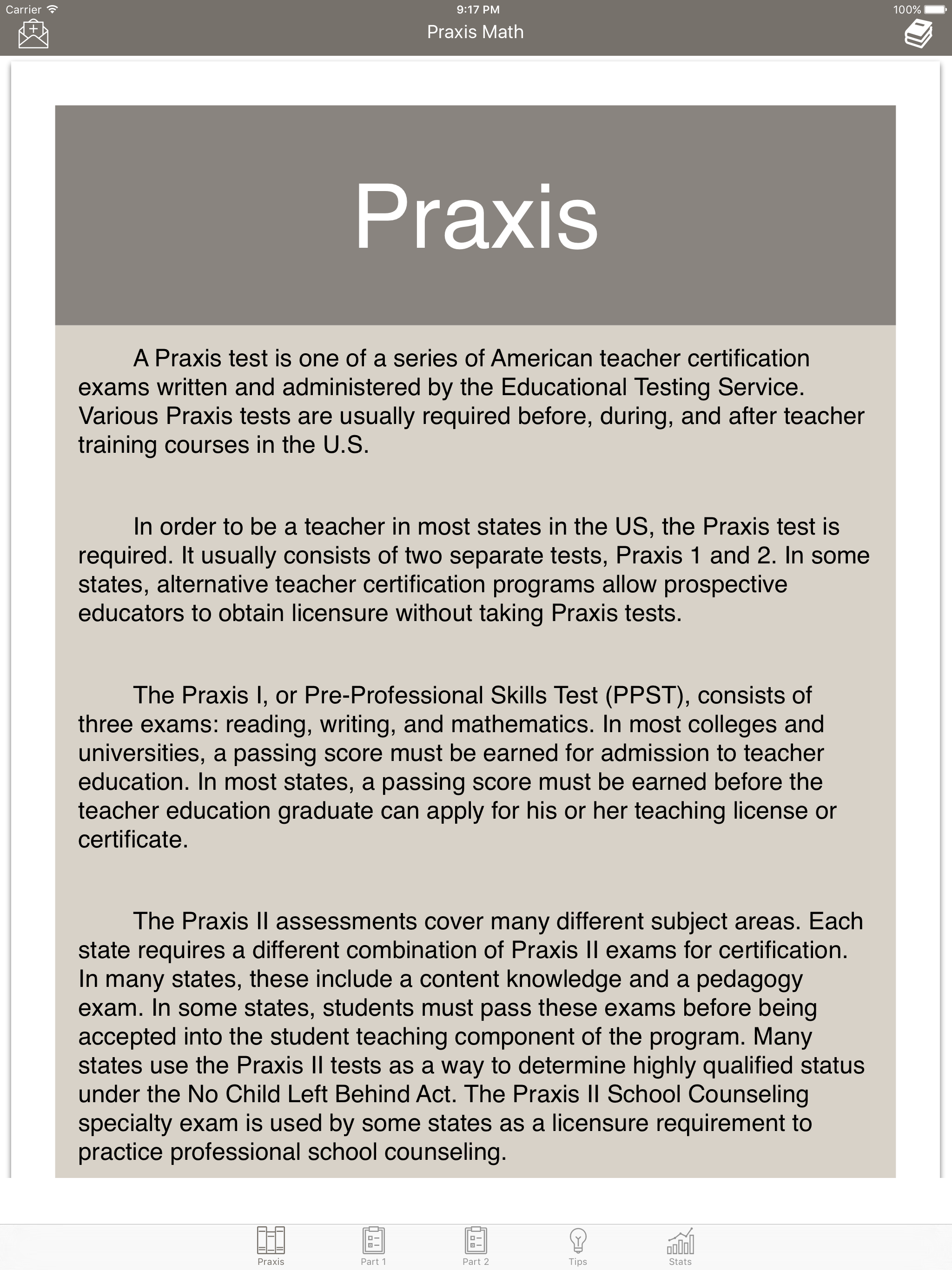Praxis Math Tests screenshot 6