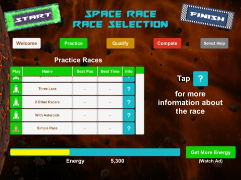 Space Race 3D Asteroid Racing Shooter game screenshot 2