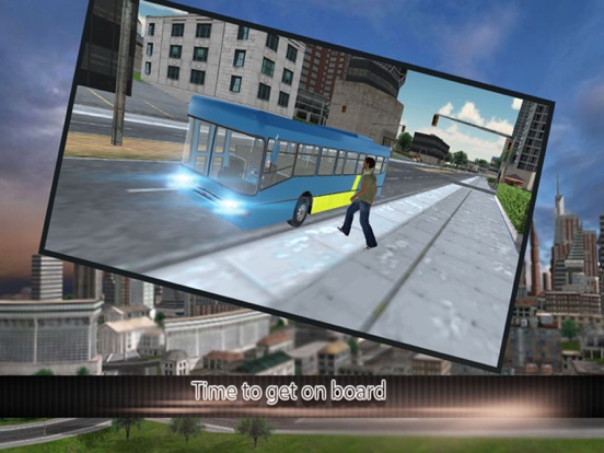 Modern city bus driver 3d : free simulation game iPad screenshot