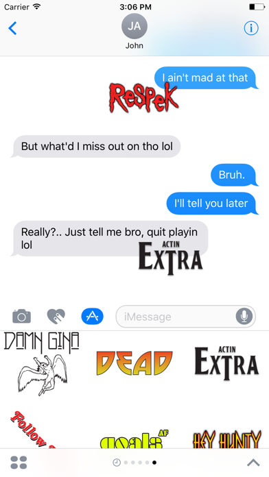 Urban Pictionary (Stickers) iPhone screenshot 2 - Stickers app