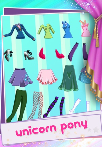 Unicorn Princess Doll House Dress up Pony Girls screenshot 4