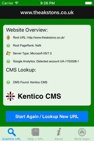 CMS Detect - náhled