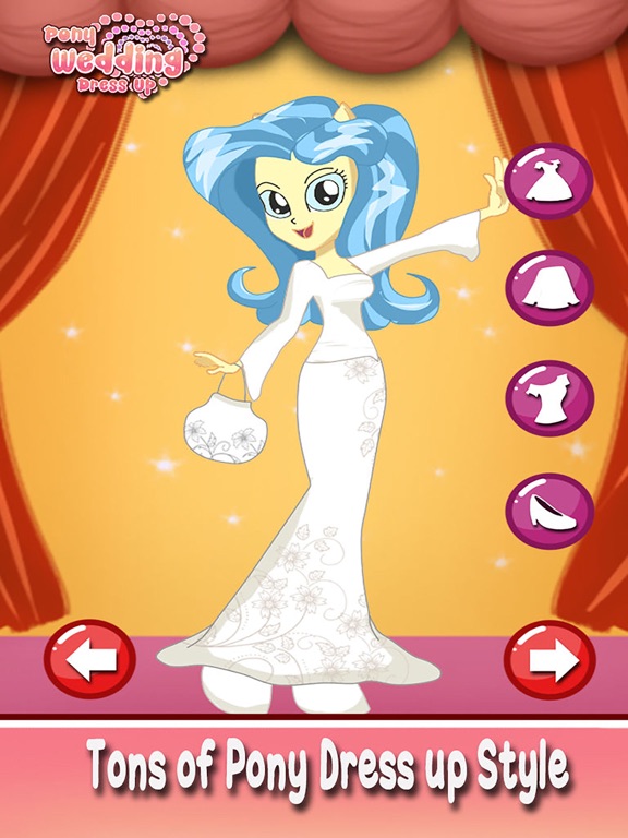 Bride Pony wedding girl princess dress up makeover